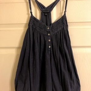 Navy racerback flowy tank